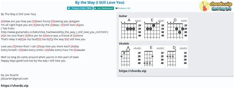 Chord: By the Way (I Still Love You) - tab, song lyric, sheet, guitar ...