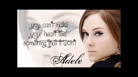 Adele - I can't make you love me (lyrics) - YouTube