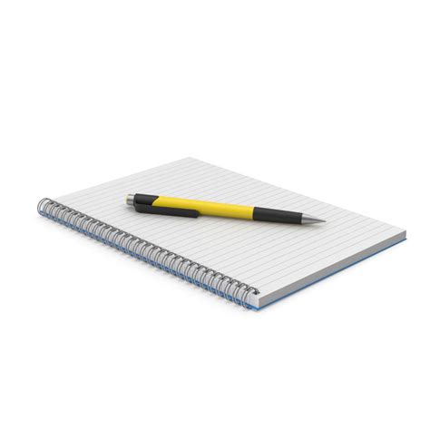 Spiral Notepad With Pen Yellow PNG Images & PSDs for Download ...