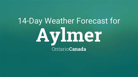 Aylmer, Ontario, Canada 14 day weather forecast