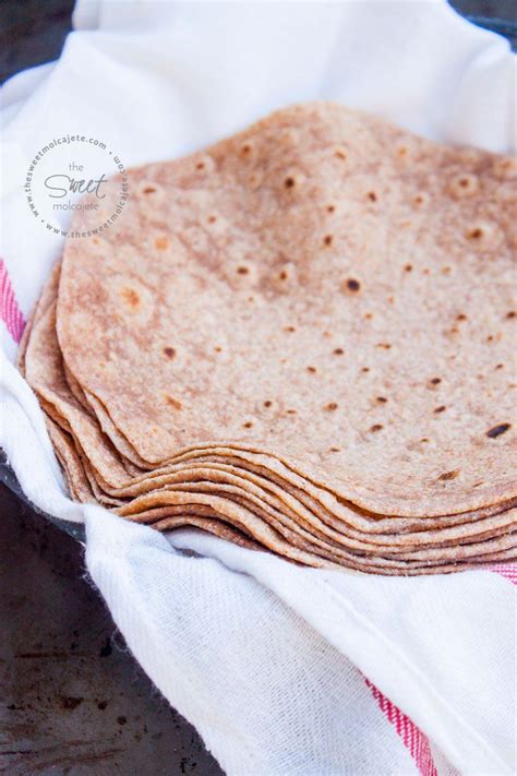 TORTILLAS DE HARINA INTEGRALES - the sweet molcajete | Receta | Tortillas de harina, Como hacer ...