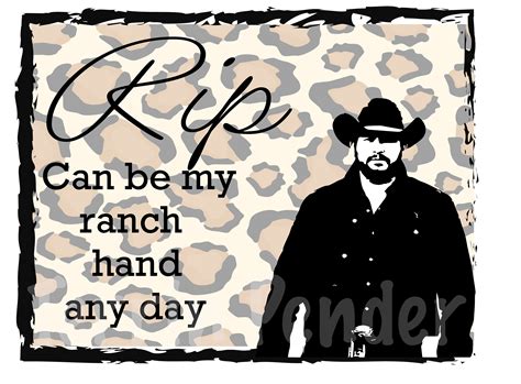 Rip Wheeler Ranch Hand YELLOWSTONE SVG FILE | Etsy