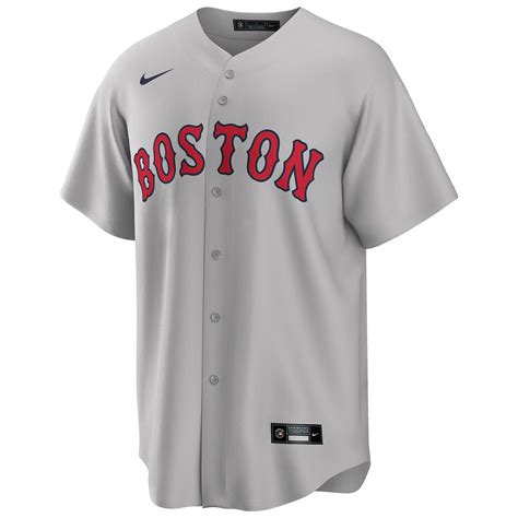 Boston Red Sox Nike MLB Replica Road Jersey Grey | TAASS.com Fan Shop