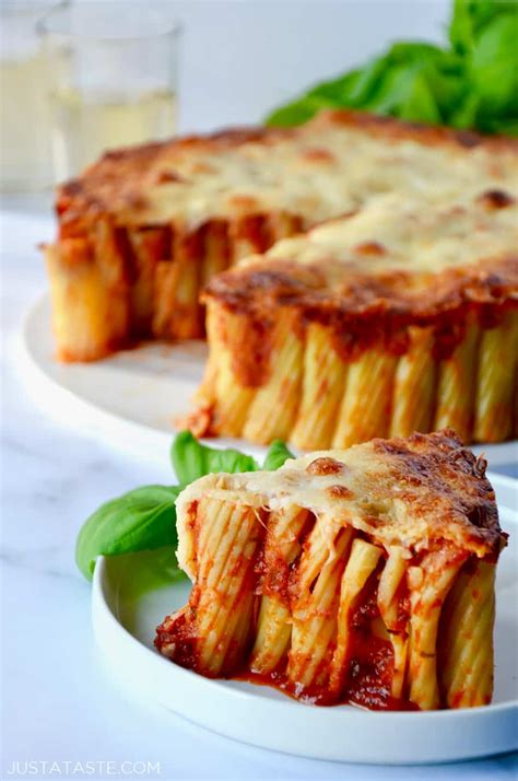 Easy Cheesy Rigatoni Pie - Just a Taste