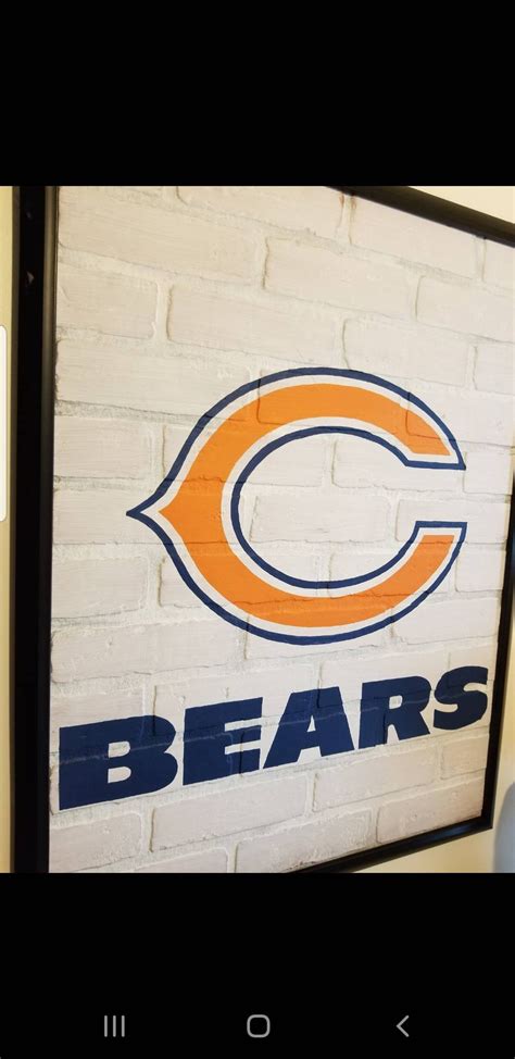 Chicago Bears Brick Wall Art - Etsy