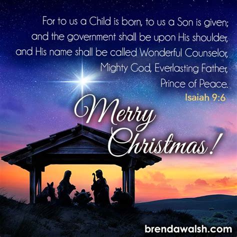 Merry Christmas - Brenda Walsh Scripture Images