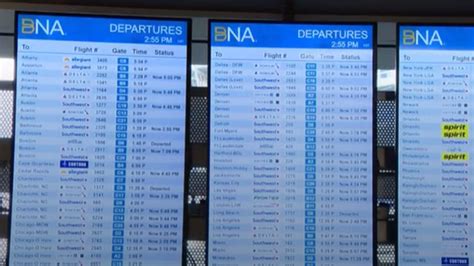 Nationwide flight halt trickles down for afternoon, evening BNA flights