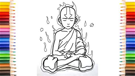 Avatar Aang Coloring Pages