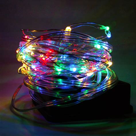 Solar Powered LED Fairy Lights - 16.5 Foot - Waterproof with 50 Multi ...