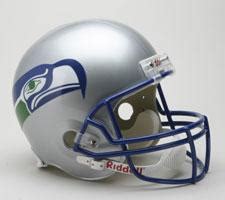 Seattle Seahawks Helmet 1983-01 Throwback Deluxe Replica Full Size by Riddell | Sports Memorabilia!