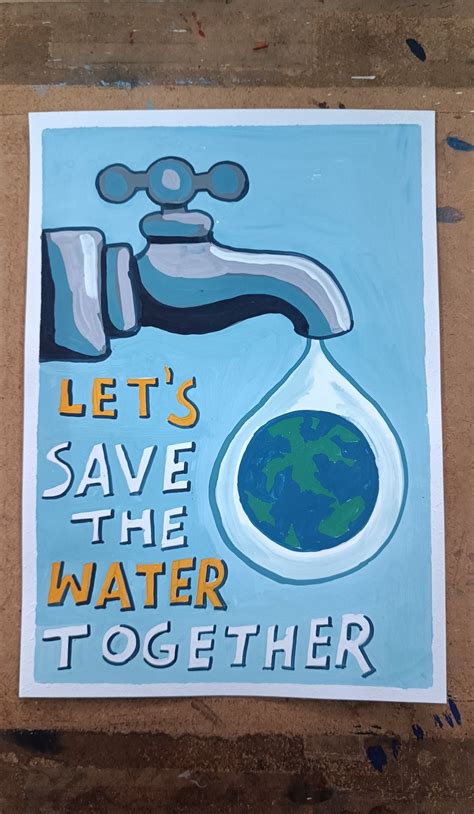 Save water poster in 2024 | Save water poster, Water poster, Save water ...