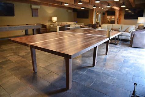 Custom Wood Ping Pong Table-table Tennis Table-conference Table-2-in-1 Dining and Table Tennis ...