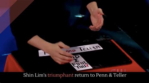 Shin Lim's triumphant return to Penn & Teller - Alltop Viral