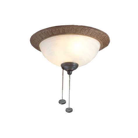 Harbor Breeze 2-Light Aged Bronze Ceiling Fan Light Kit with Bowl Shade ...