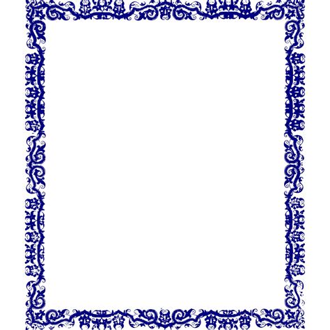 Blue Border Design PNG, SVG Clip art for Web - Download Clip Art, PNG Icon Arts