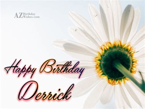 Happy Birthday Derrick - AZBirthdayWishes.com