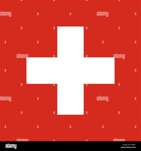 Official Large Flat Square Flag of Switzerland Stock Photo - Alamy