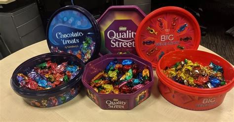 Own-brand chocolate tubs ranked against Quality Street, Celebrations and Roses - Mirror Online