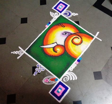 Ganesh Chaturthi Special Rangoli Designs – Bee Bulletin