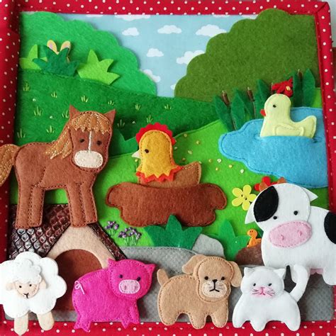 Felt Farm Animals Pattern, Felt Doll Pattern, Infant Activities, Book Activities, Gato Crochet ...