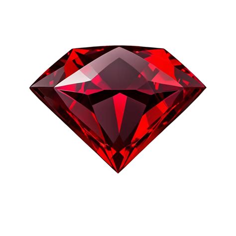 AI Generative red diamond 3d on transparent background PNG image ...