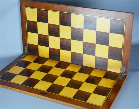 REF1427 Fine Jaques folding chess board - Antique Chess Shop