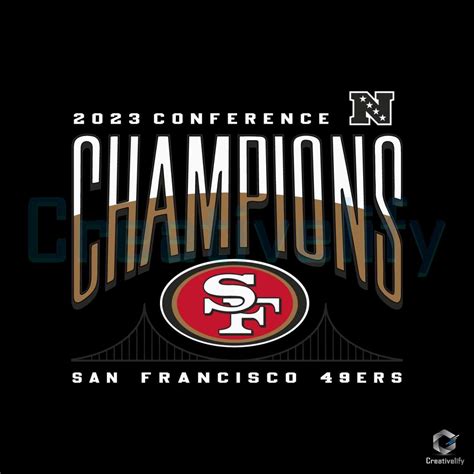 San Francisco 49ers 2023 SVG NFC Conference Champions File - CreativeLify