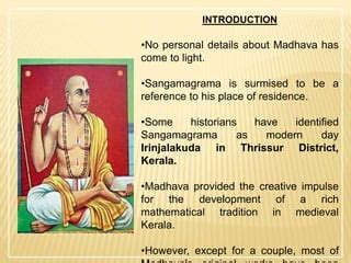 Madhava of Sangamagrama | PPT