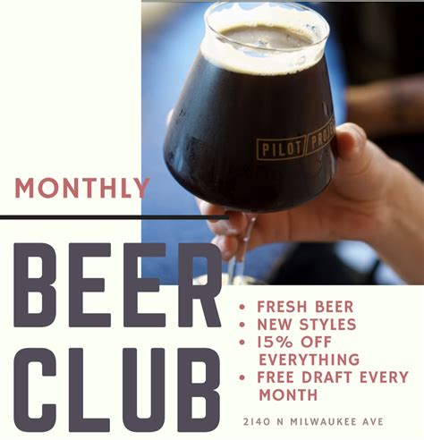 Beer of the Month Club Subscription — Pilot Project