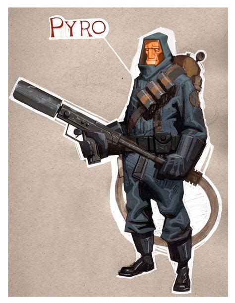 Many Have Probably Seen This: Concept Art for The Unmasked Pyro #games #teamfortress2 #steam # ...