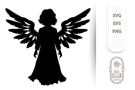 Angel Silhouette SVG| Christmas SVG