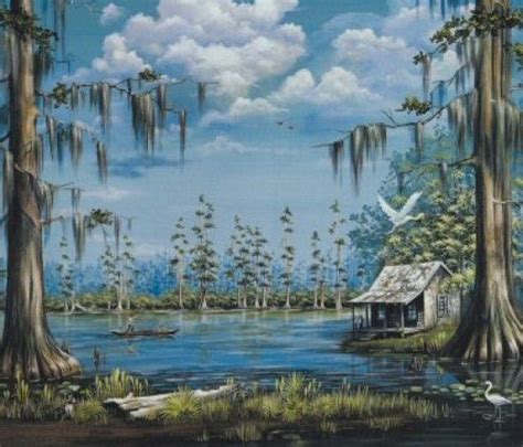 Tree Painting, Canvas Painting, Acrylic Painting, Louisiana Swamp, Lafayette Louisiana ...