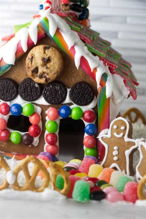 Gingerbread House Recipe (with Template) - Savor the Best