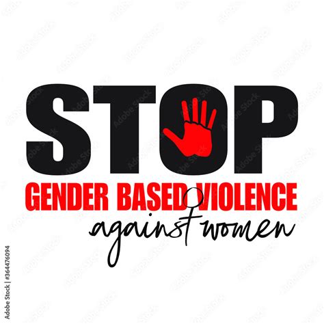 Stop gender based violence against women logo Stock Vector | Adobe Stock