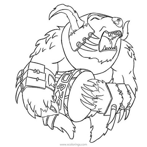 Dota 2 Coloring Pages Ursa - XColorings.com