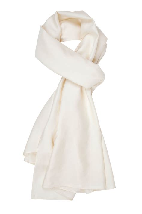 Mulberry Silk Scarf - Ivory – The Ethical Silk Company Ltd