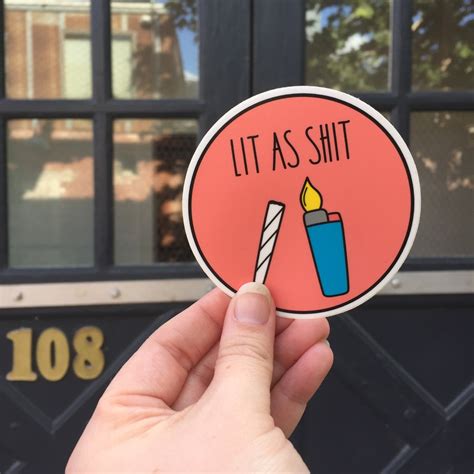 Funny Vinyl Sticker. Laptop Sticker. Trendy Sticker. Lit. - Etsy