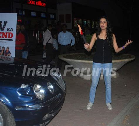 Shraddha Kapoor breaks a Jaguar for Luv Ka The End promotions