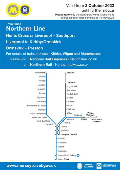 Northern Line Merseyrail Timetable