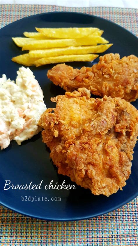 Broasted chicken – B2D Plate