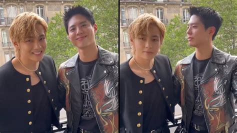 BTS' V And Park Bo Gum Pose For Celine After The Paris Event Gets ...