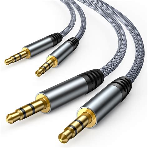 Amazon.com: Aux Cord for Car - 3FT Long Shielded Slim Audio Auxiliary Cable - Compatible with ...