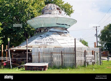 UFO Welcome Center in Bowman South Carolina Stock Photo - Alamy