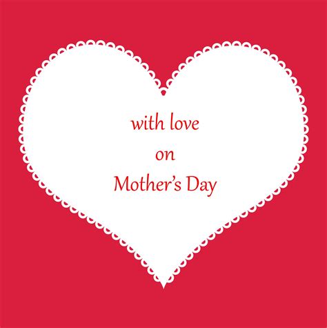 Mother's Day Red Heart Card Free Stock Photo - Public Domain Pictures