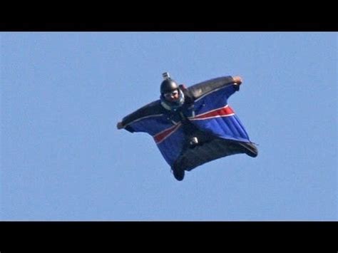 Wingsuit landing without deploying a parachute - Gary Connery - YouTube