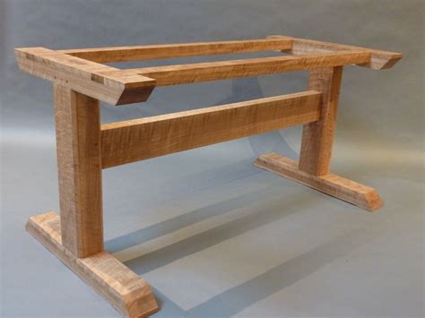 Curly Oak Trestle Table | Wood table legs, Diy table legs, Trestle dining tables
