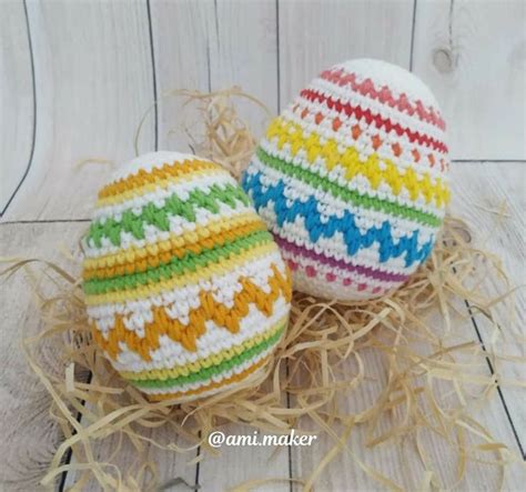 Crocheted Easter Eggs for Holiday Decor