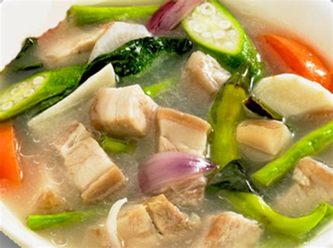 Sinigang na Baboy (Filipino Pork in Sour Tamarind Soup) - Delishably