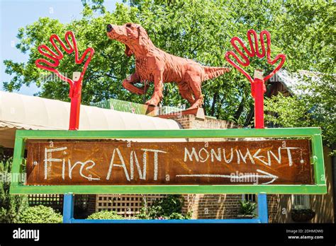 Fire ant monument sign hi-res stock photography and images - Alamy