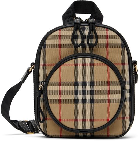 Burberry Kids Beige Check Crossbody Bag Burberry